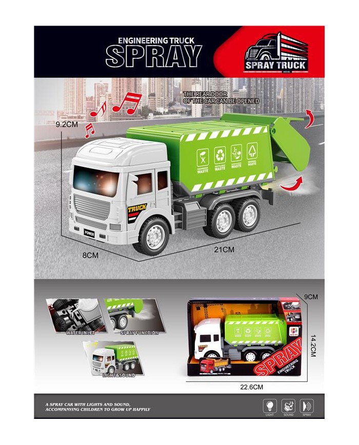 AUTO ŚMIECIARKA SPREY BATERIA OTW.PUDEŁK