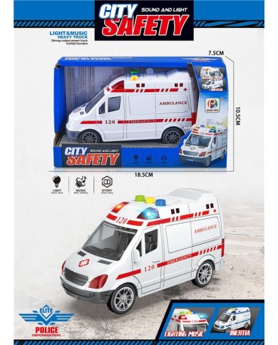 AUTO KARETKA CITY SAFETY BATERIA OTW.PUD