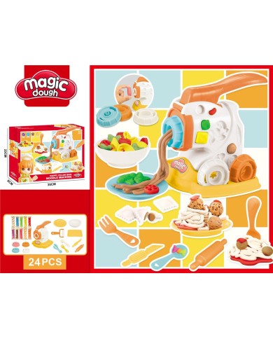 MASA PLASTYCZNA ZESTAW MAKARON PUDEŁKO