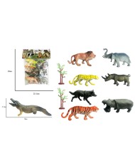 ZWIERZĘTA DZIKIE 8 SZT ANIMAL WOREK