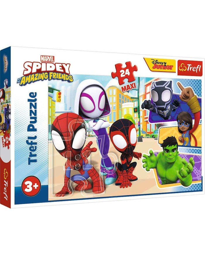 PUZZLE TREFL 24 EL MAXI SPIDAY I PRZYJAC