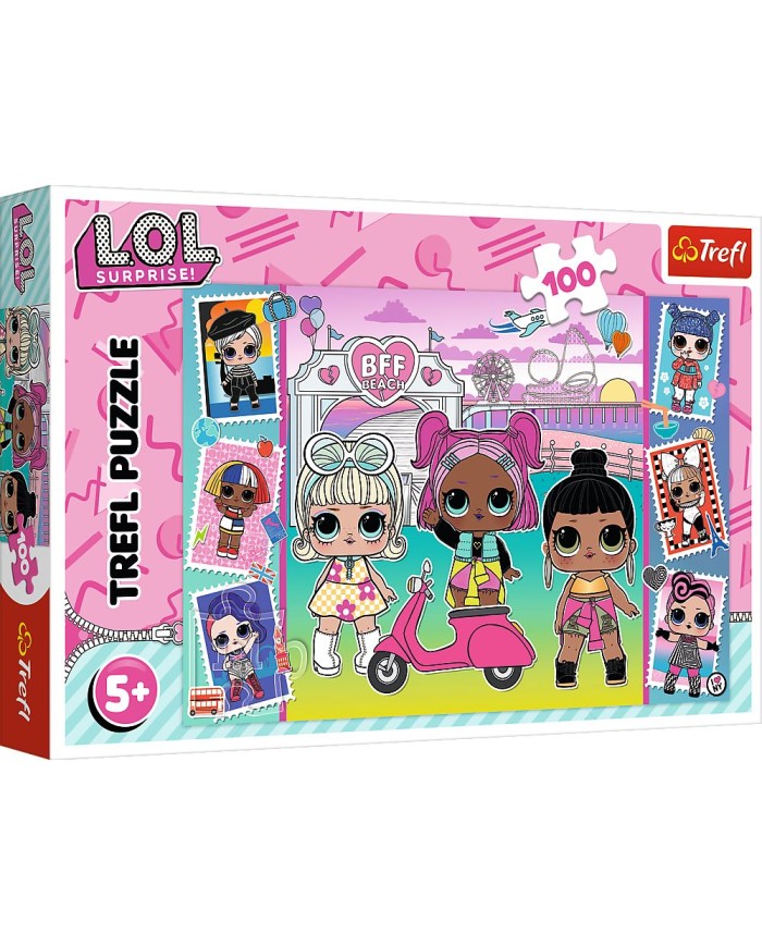 PUZZLE TREFL 100 EL L.O.L. ZDJECIA LALEK