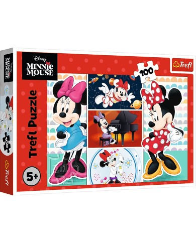 PUZZLE TREFL 100 EL ZABAWNA MINNIE