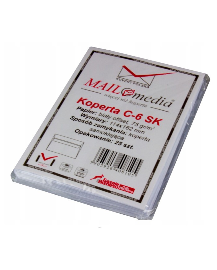 KOPERTA C-6 BIAŁA SK A25  8105