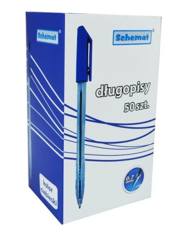DŁUGOPIS SCHEMAT NIEBIESKI