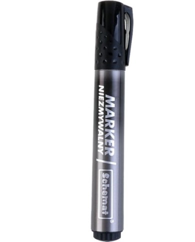 MARKER NIEZMYWALNY OKRĄGŁY CZARNY