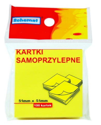KARTECZKI SAMOPRZYLEPNE 51X51  SCHEMAT