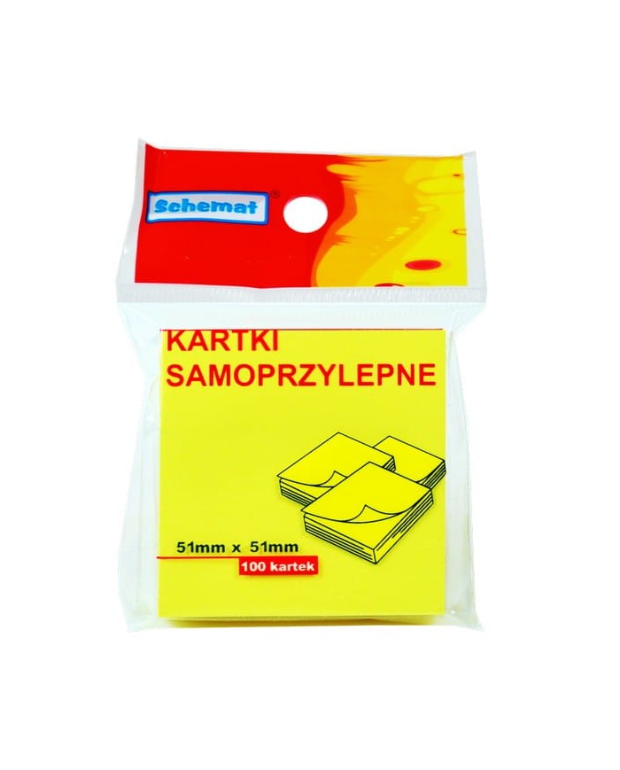 KARTECZKI SAMOPRZYLEPNE 51X51  SCHEMAT