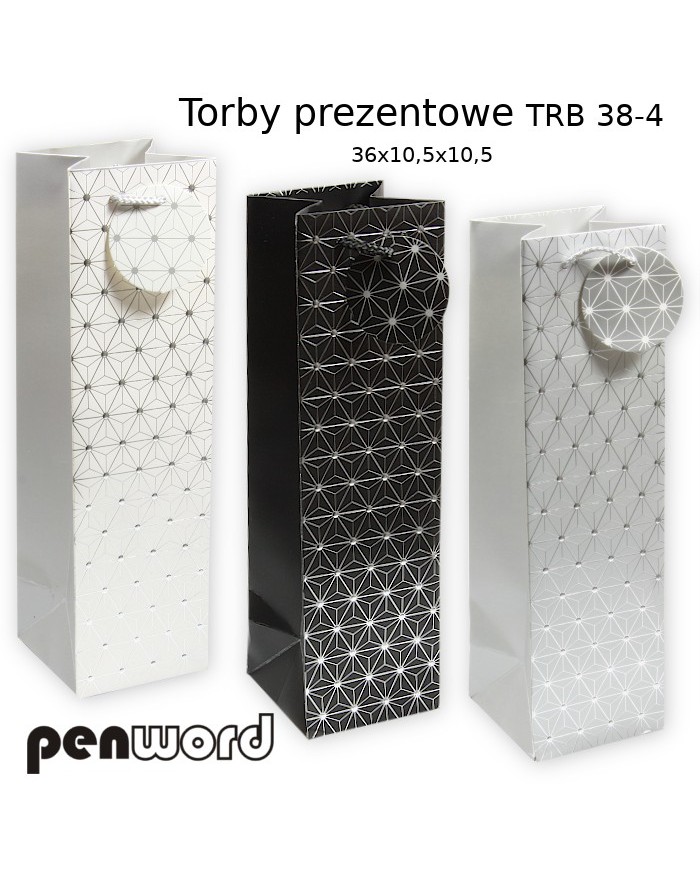 TOREBKA OZDOBNA BUTELKA GWIAZDKI POLSI