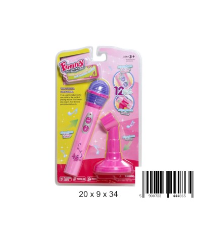 MIKROFN Z PODSTAWKĄ NA BATERIE PLEXI