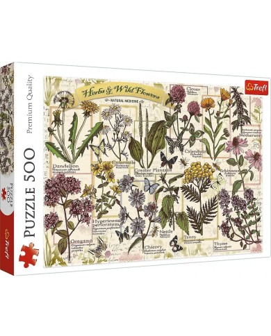 Puzzle - "500" - Zielnik: Zioła lecznicz