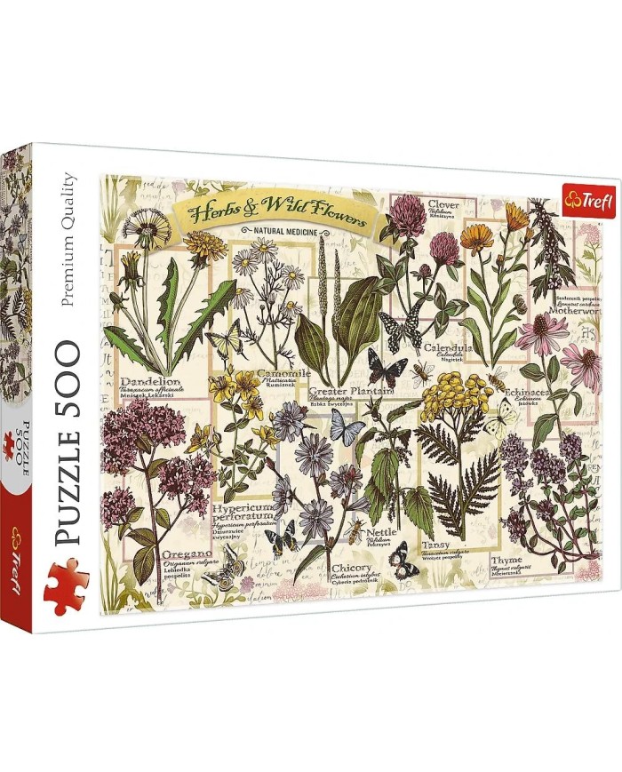 Puzzle - "500" - Zielnik: Zioła lecznicz