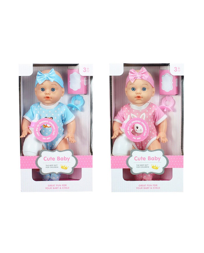 LALKA BOBAS CUTE 33 CM Z DŹWIĘKIEM PUD.