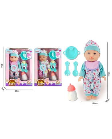 LALKA BOBAS 30CM DŹWIĘK AKCESORIA PUD.