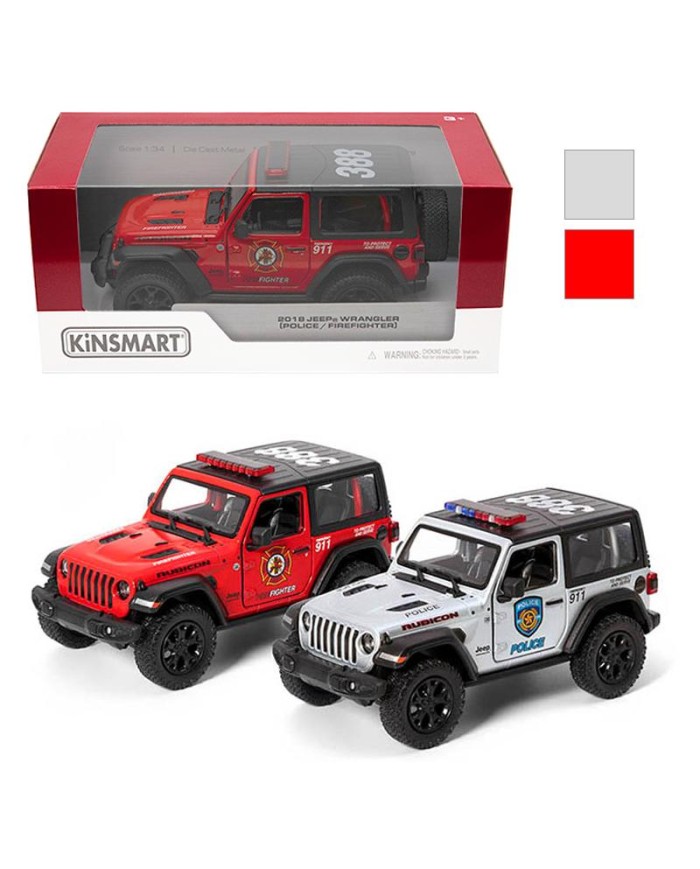 AUTO METAL JEEP WRANGLER SŁUŻBY 1:34