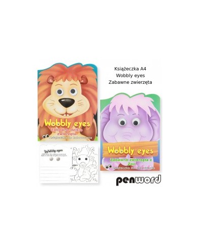KSIĄŻECZKA A4 WOBBLY ZWIERZĘTA
