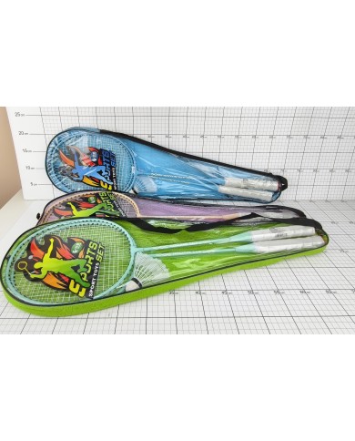 BADMINTON METALOWY PASTEL ETUI