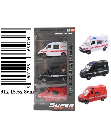 AUTA 3 SZT SŁUŻBY SUPER PUD.