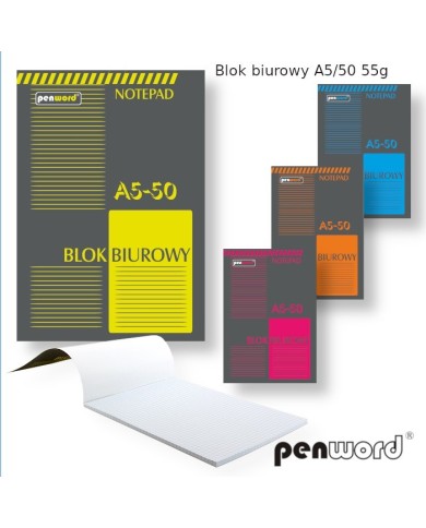 BLOK BIUROWY A5 50 KART 55G
