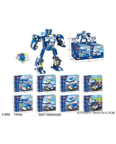 KLOCKI POLICJA ROBOT /8/