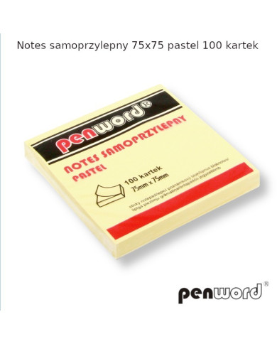 KARTECZKI SAMOPRZYLEPNE 75X75 MM