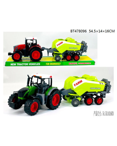 TRAKTOR Z MASZYNĄ BELOWNICA 50 CM KLOSZ