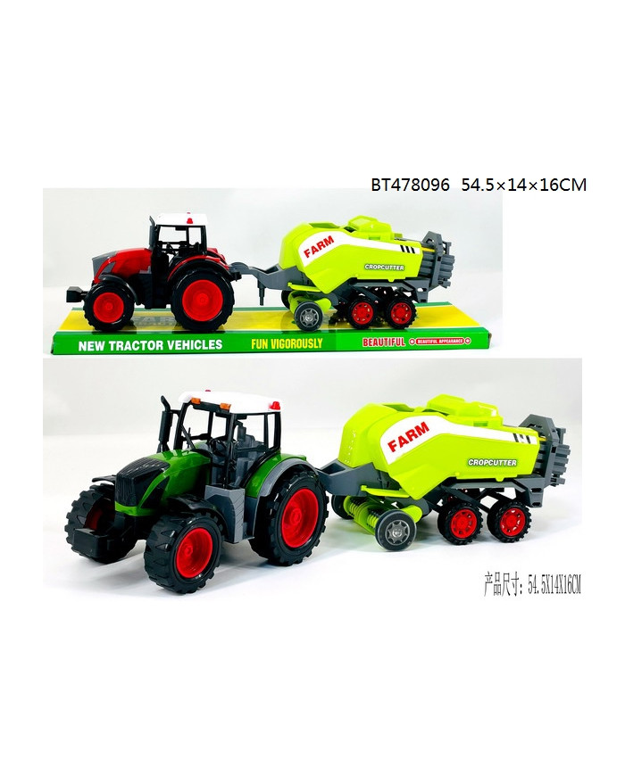 TRAKTOR Z MASZYNĄ BELOWNICA 50 CM KLOSZ