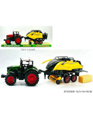 TRAKTOR Z MASZYNĄ BELKA 50 CM KLOSZ