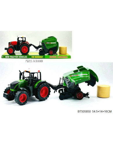 TRAKTOR Z MASZYNĄ BELKA 50 CM KLOSZ