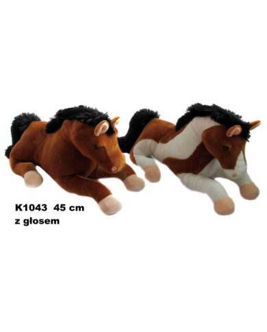 KOŃ LEŻĄCY Z GŁOSEM 45 CM