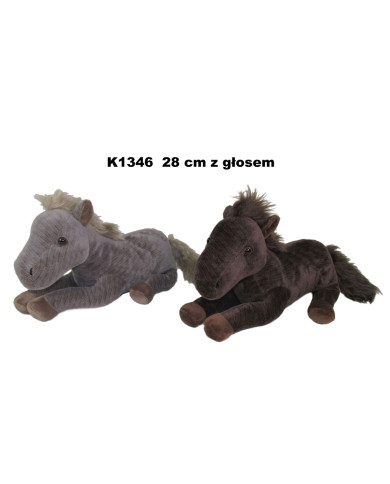 KOŃ 2 KOL SZTRUKS GLOS 28 CM