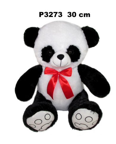 PANDA CZERWONA KOKARDA 30 CM