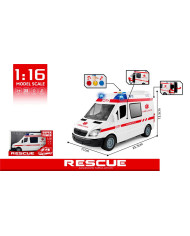 AUTO AMBULANS RESCUE BATERIA OTW.PUDEŁKO