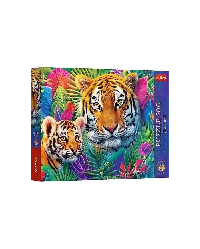 PUZZLE TREFL 500 PREMIUM Tygrysy w dżungli