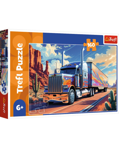 PUZZLE TREFL 160-EL CIĘŻARÓWKA W TRASIE