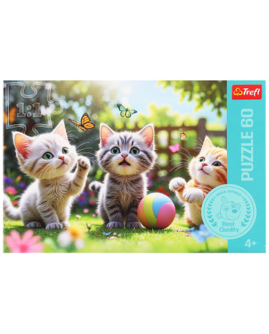 PUZZLE TREFL 60 TRZY KOCIAKI