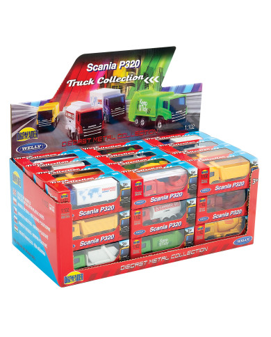 AUTO WELLY-TRUCK SCANIA 1:102-mix PUD.