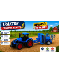 TRAKTOR Z ŁYCHĄ I MASZ. 55 CM 666-363 KL