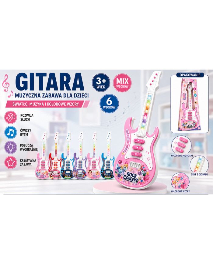 GITARA ELEKTRYCZNA NA BATERIE PUD.