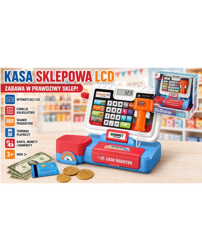KASA PIONOWA Z KALKULATOREM OTW.PUD.