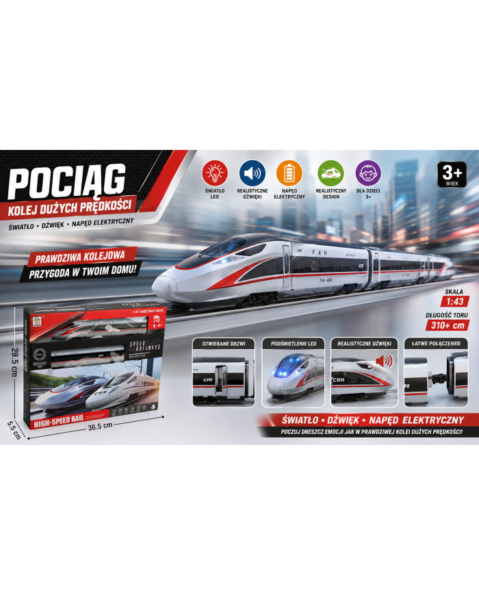 KOLEJKA HIGH SPEED RAIL 3M PUD.