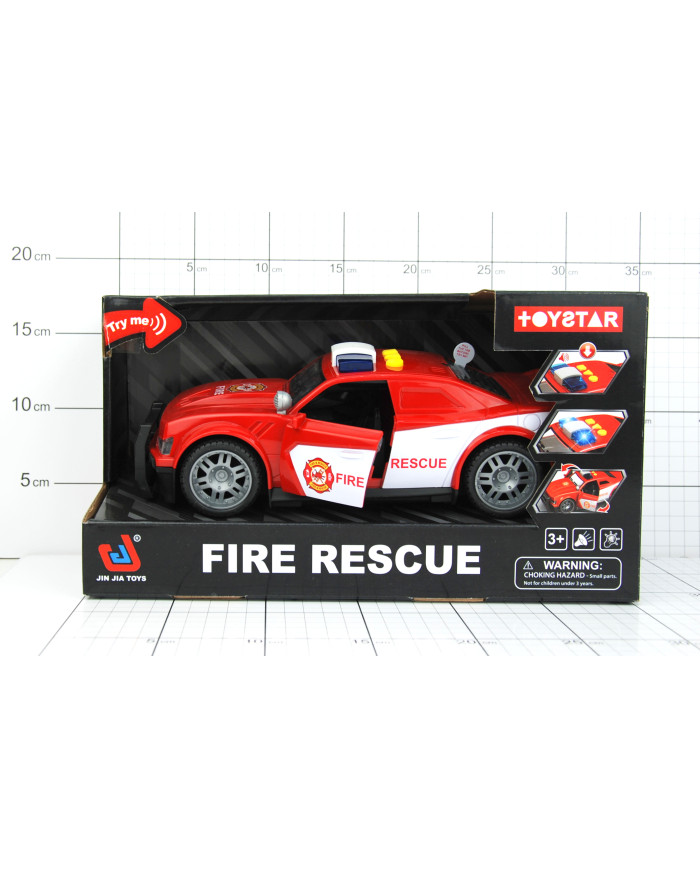 AUTO STRAŻ POŻĄRNA FIRE CZARNE OTW.PUD.