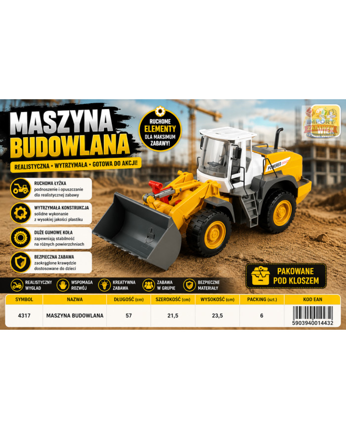 MASZYNA BUDOWLANA SPYCH KLOSZ