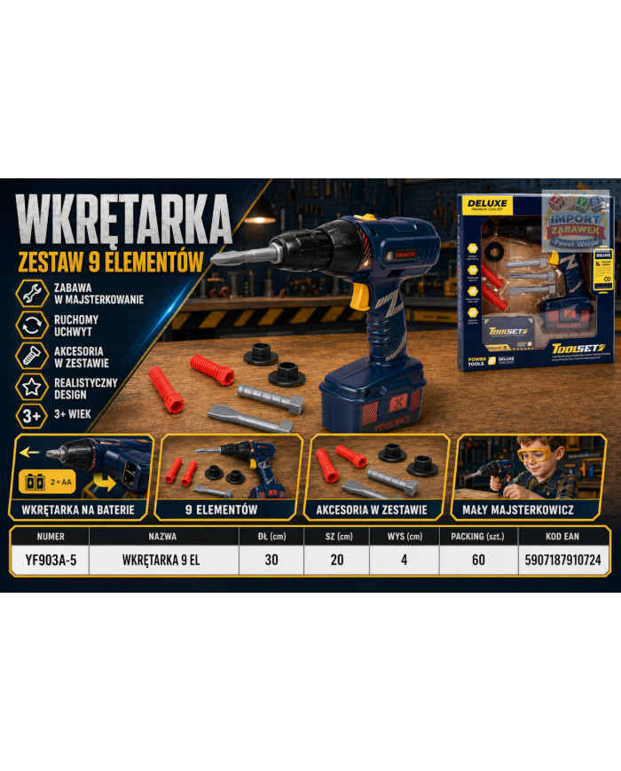 WKRĘTARKA 9 EL DELUXE PUD.
